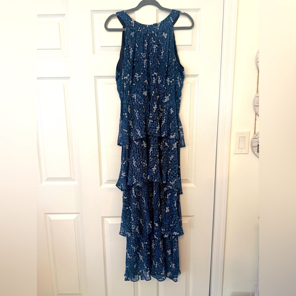 Tommy Hilfiger floral ruffle maxi dress